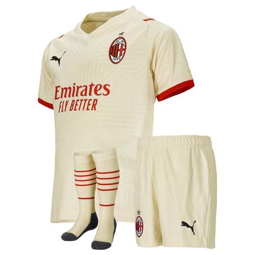 Camiseta AC Milan Replica Segunda Ropa Niño 2021/22